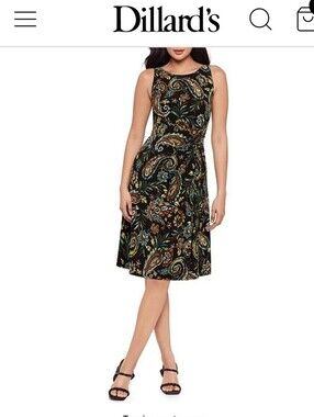 Miraclesuit Gypsi Crew Neck Sleeveless Remi Dress